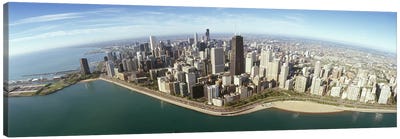 Aerial view of a city, Chicago, Cook County, Illinois, USA 2010 Canvas Art Print - Chicago Skylines