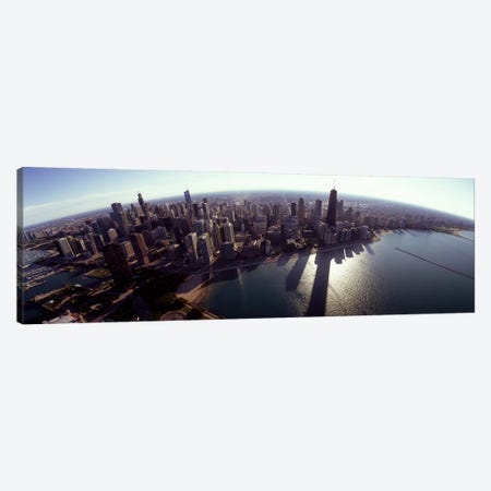 Aerial view of a city, Chicago, Cook County, Illinois, USA 2010 #2 Canvas Print #PIM8502} by Panoramic Images Canvas Artwork
