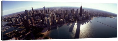 Aerial view of a city, Chicago, Cook County, Illinois, USA 2010 #2 Canvas Art Print - Chicago Skylines