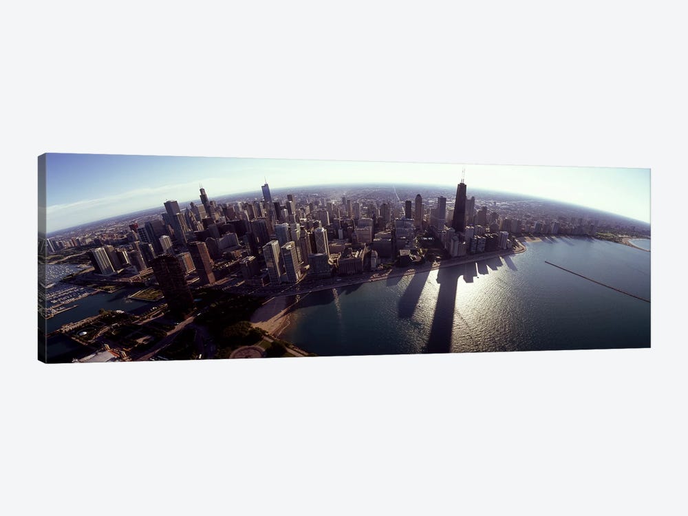 Aerial view of a city, Chicago, Cook County, Illinois, USA 2010 #2 by Panoramic Images 1-piece Canvas Art Print