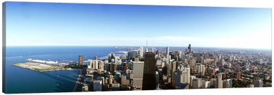 Aerial view of a city, Chicago, Cook County, Illinois, USA 2010 #4 Canvas Art Print - Chicago Skylines