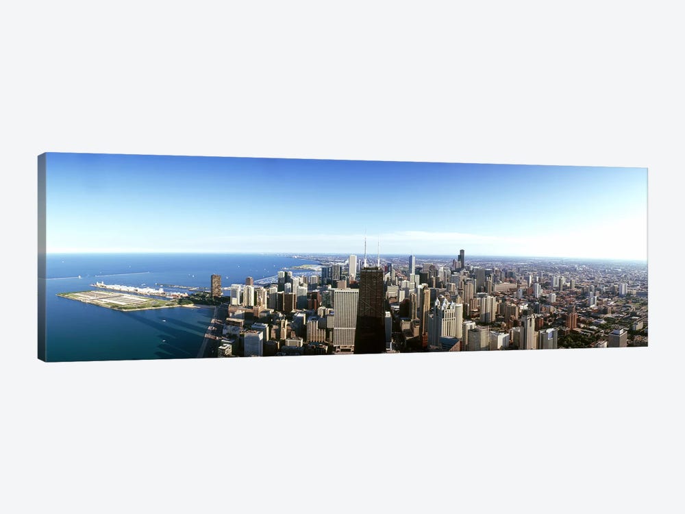 Aerial view of a city, Chicago, Cook County, Illinois, USA 2010 #4 by Panoramic Images 1-piece Canvas Art