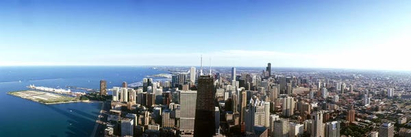 Chicago Skylines: Aerial view of a city, Chicago, Cook County, Illinois, USA 2010 #4 by Panoramic Images
