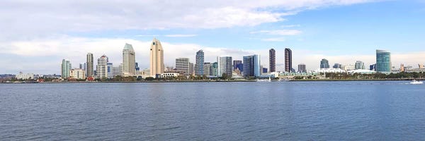 San Diego: Buildings at the waterfront, San Diego, San Diego County, California, USA by Panoramic Images