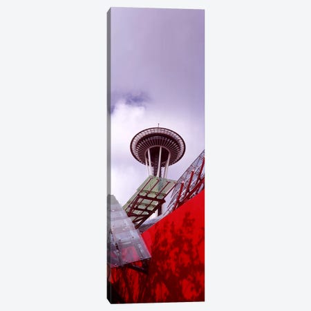 Low angle view of a tower, Space Needle, Seattle, King County, Washington State, USA #2 Canvas Print #PIM8529} by Panoramic Images Canvas Artwork
