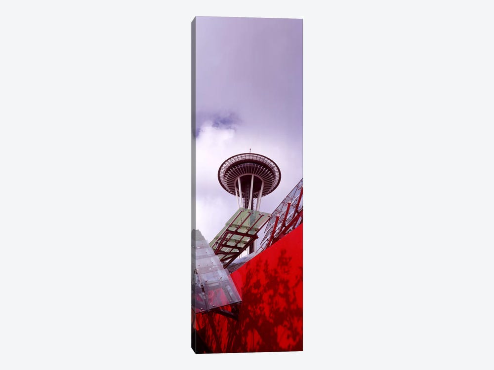 Low angle view of a tower, Space Needle, Seattle, King County, Washington State, USA #2 by Panoramic Images 1-piece Canvas Artwork