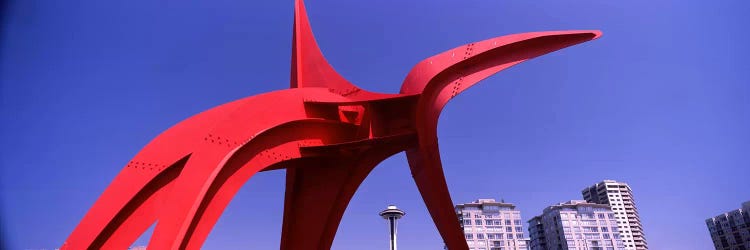 Low angle view of a sculpture, Olympic Sculpture Park, Seattle Art Museum, Seattle, King County, Washington State, USA