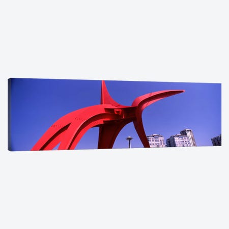 Low angle view of a sculpture, Olympic Sculpture Park, Seattle Art Museum, Seattle, King County, Washington State, USA Canvas Print #PIM8530} by Panoramic Images Canvas Art Print