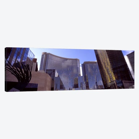 Low angle view of skyscrapers in a city, Citycenter, The Strip, Las Vegas, Nevada, USA #2 Canvas Print #PIM8540} by Panoramic Images Canvas Art