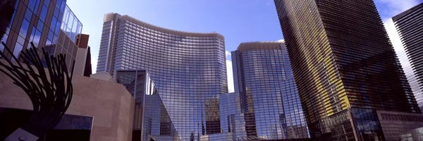 Nevada: Low angle view of skyscrapers in a city, Citycenter, The Strip, Las Vegas, Nevada, USA #2 by Panoramic Images