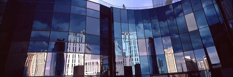 Reflection Of Skyscrapers In The Glasses Of A Building, City Center, The Strip, Las Vegas, Nevada, USA