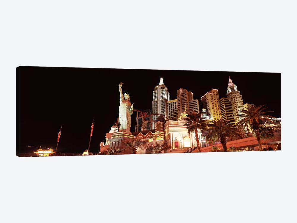 Low angle view of a hotel, New York New York Hotel, The Strip, Las Vegas, Nevada, USA by Panoramic Images 1-piece Canvas Wall Art