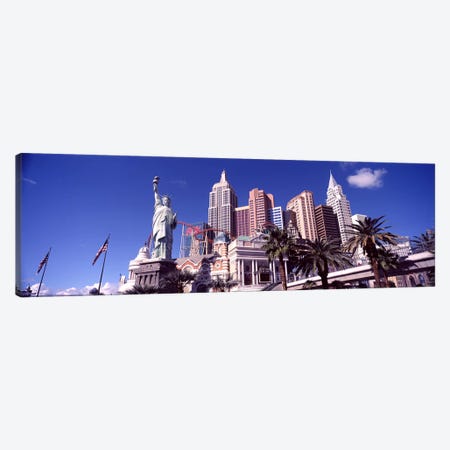 Low angle view of a hotel, New York New York Hotel, The Strip, Las Vegas, Nevada, USA #2 Canvas Print #PIM8548} by Panoramic Images Canvas Artwork