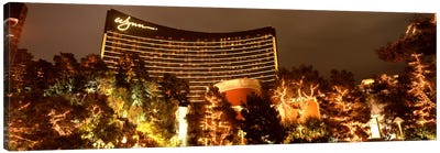 Hotel lit up at night, Wynn Las Vegas, The Strip, Las Vegas, Nevada, USA Canvas Art Print - Nevada Art