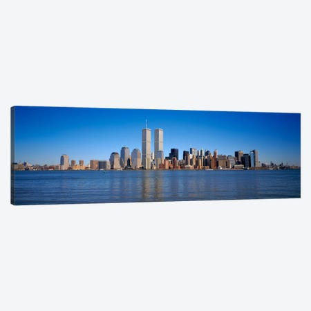 Skyscrapers at the waterfront, World Trade Center, Lower Manhattan, Manhattan, New York City, New York State, USA Canvas Print #PIM854} by Panoramic Images Canvas Wall Art
