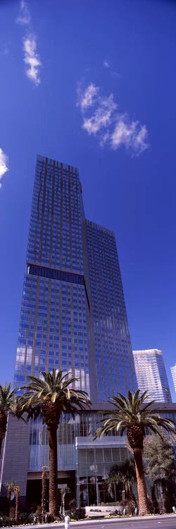 Low angle view of a skyscraper, Citycenter, The Strip, Las Vegas, Nevada, USA 2010