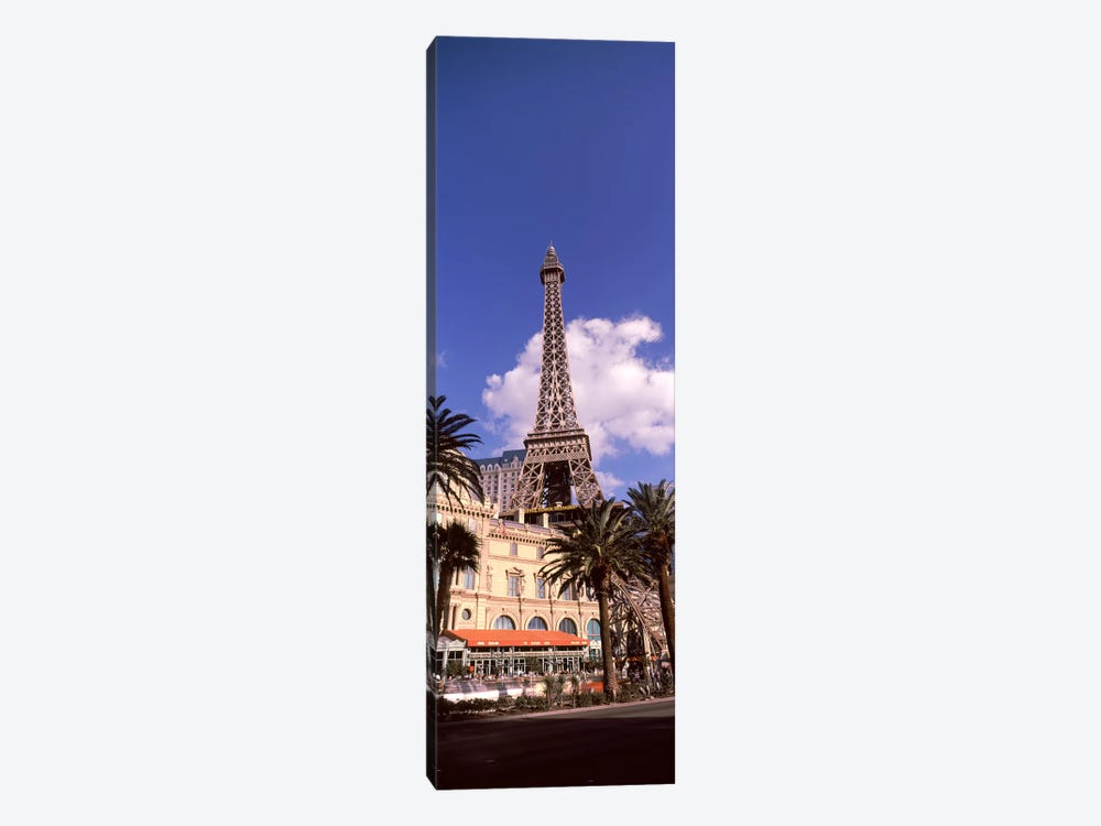 Low angle view of a hotel, Replica Eiffel Tower, Paris Las Vegas, The Strip, Las Vegas, Nevada, USA by Panoramic Images 1-piece Canvas Art