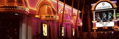 Strip club lit up at night, Las Vegas, Nevada, USA by Panoramic Images canvas print