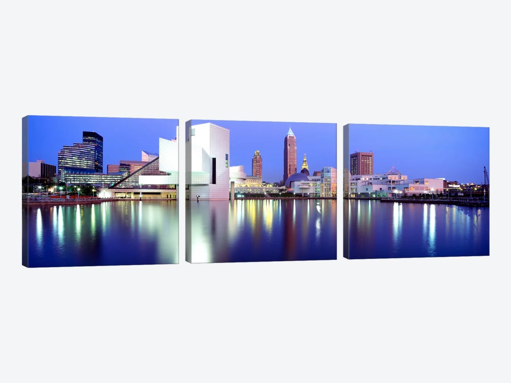 MuseumRock And Roll Hall of Fame, Cleveland, USA by Panoramic Images 3-piece Canvas Art Print