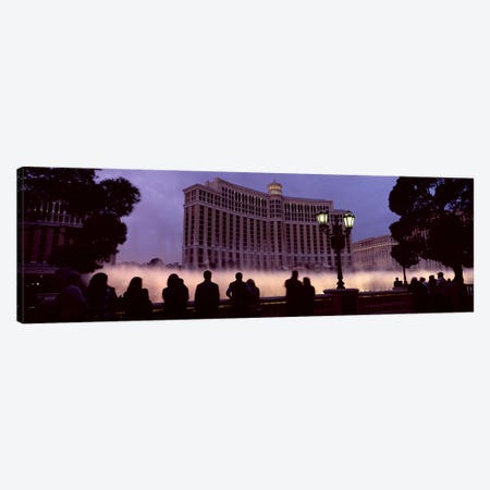 Low angle view of a hotel, Bellagio Resort And Casino, The Strip, Las Vegas, Nevada, USA Canvas Print #PIM8560} by Panoramic Images Canvas Wall Art