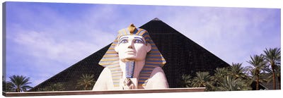 Statue in front of a hotel, Luxor Las Vegas, The Strip, Las Vegas, Nevada, USA Canvas Art Print - Gambling Art