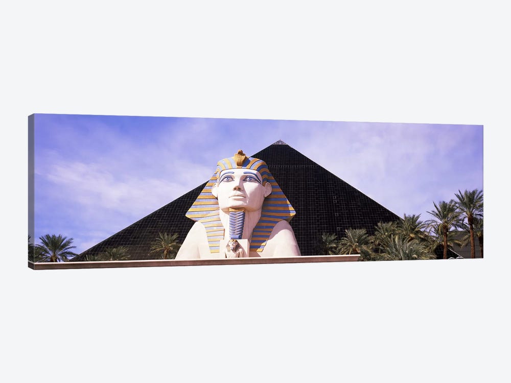 Statue in front of a hotel, Luxor Las Vegas, The Strip, Las Vegas, Nevada, USA by Panoramic Images 1-piece Canvas Print