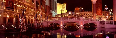 Arch bridge across a lake, Las Vegas, Nevada, USA by Panoramic Images canvas print