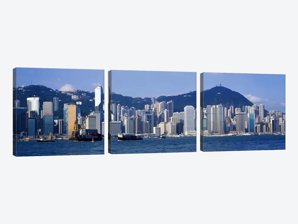Hong Kong China by Panoramic Images 3-piece Canvas Artwork