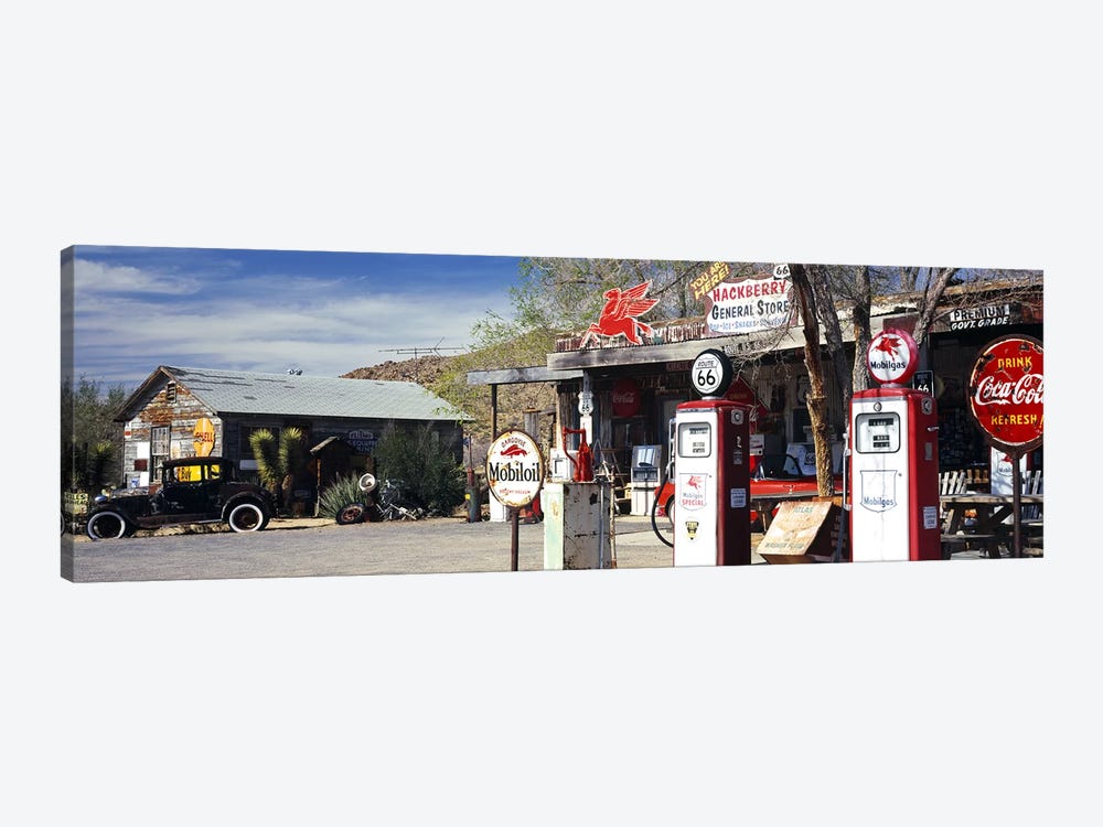 General Store Along U.S. Route 66, Hackberry, Mohave County, Arizona, USA by Panoramic Images 1-piece Canvas Art Print