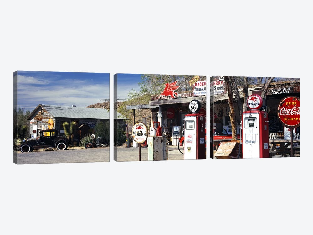 General Store Along U.S. Route 66, Hackberry, Mohave County, Arizona, USA by Panoramic Images 3-piece Art Print