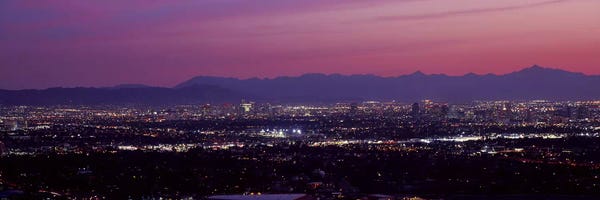 Phoenix: Fuchsia Sunset, Phoenix, Maricopa County, Arizona, USA by Panoramic Images