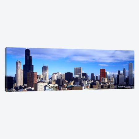 Skyscrapers in a city, Sears Tower, Chicago, Cook County, Illinois, USA Canvas Print #PIM862} by Panoramic Images Canvas Wall Art
