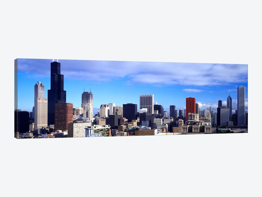 Skyscrapers in a city, Sears Tower, Chicago, Cook County, Illinois, USA by Panoramic Images 1-piece Canvas Print