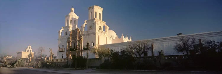 Low angle view of a church, Mission San Xavier Del Bac, Tucson, Arizona, USA