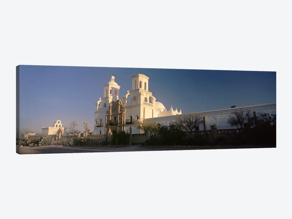Low angle view of a church, Mission San Xavier Del Bac, Tucson, Arizona, USA by Panoramic Images 1-piece Canvas Artwork