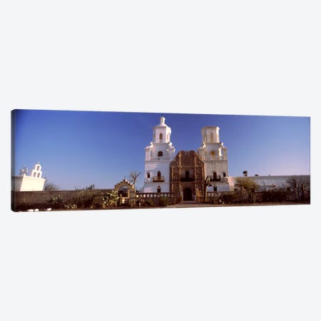 Low angle view of a church, Mission San Xavier Del Bac, Tucson, Arizona, USA #2 Canvas Print #PIM8635} by Panoramic Images Canvas Print