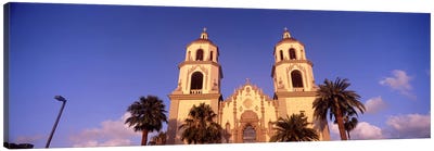 Low angle view of a cathedral, St. Augustine Cathedral, Tucson, Arizona, USA Canvas Art Print - Palm Tree Art