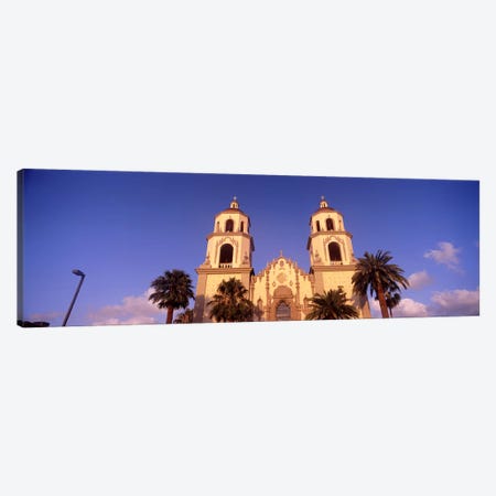 Low angle view of a cathedral, St. Augustine Cathedral, Tucson, Arizona, USA Canvas Print #PIM8636} by Panoramic Images Canvas Print