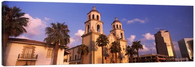 Low angle view of a cathedralSt. Augustine Cathedral, Tucson, Arizona, USA Canvas Art Print - Tucson Art