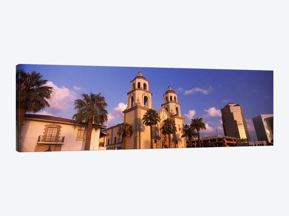 Low angle view of a cathedralSt. Augustine Cathedral, Tucson, Arizona, USA by Panoramic Images 1-piece Canvas Art Print