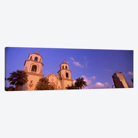 Low angle view of a cathedralSt. Augustine Cathedral, Tucson, Arizona, USA Canvas Print #PIM8638} by Panoramic Images Canvas Wall Art
