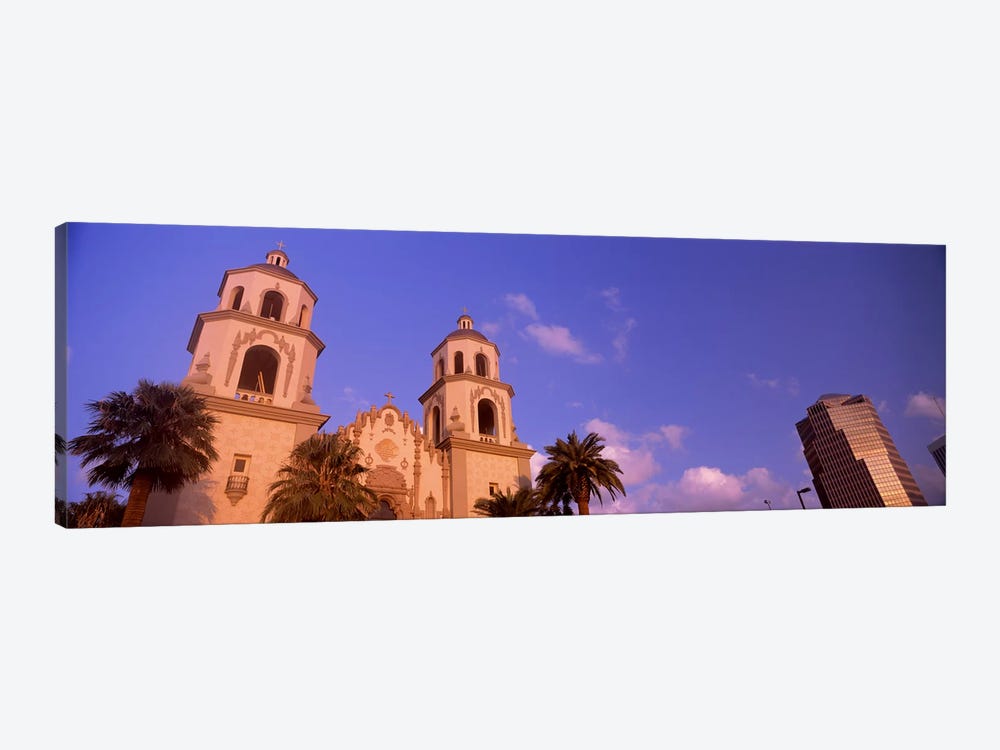 Low angle view of a cathedralSt. Augustine Cathedral, Tucson, Arizona, USA by Panoramic Images 1-piece Canvas Wall Art