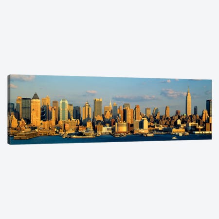 Hudson River, City Skyline, NYC, New York City, New York State, USA Canvas Print #PIM863} by Panoramic Images Canvas Artwork