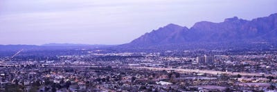 Aerial view of a city, Tucson, Pima County, Arizona, USA by Panoramic Images canvas print