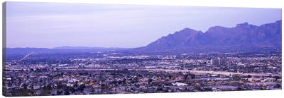 Aerial view of a city, Tucson, Pima County, Arizona, USA Canvas Art Print