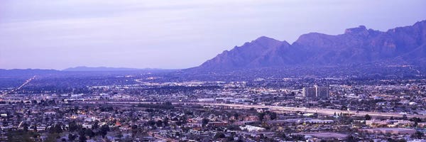 Tucson: Aerial view of a city, Tucson, Pima County, Arizona, USA by Panoramic Images
