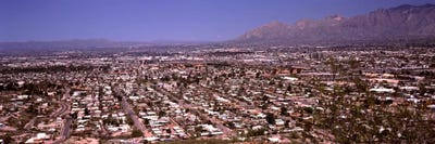 Aerial view of a cityTucson, Pima County, Arizona, USA by Panoramic Images canvas print