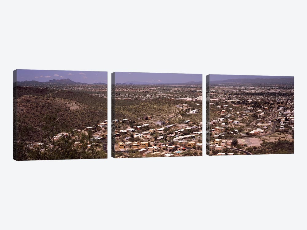 Aerial view of a city, Tucson, Pima County, Arizona, USA #2 by Panoramic Images 3-piece Canvas Print