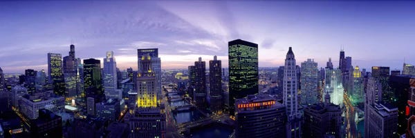 Chicago Skylines: Skyscrapers, Chicago, Illinois, USA by Panoramic Images