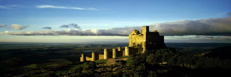 Castle on a hill, Loarre Castle, Huesca, Aragon, Spain